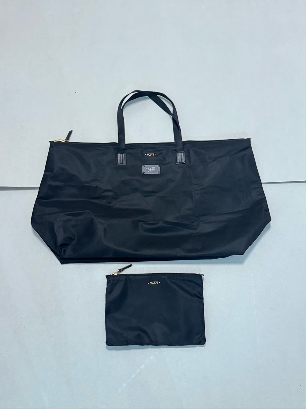TUMI Voyageur Just In Case Tote Bag Lightweight Packable Travel Bag W/ pouch